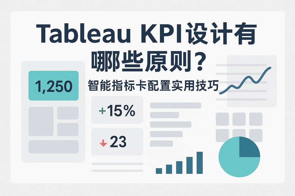 Tableau KPI设计有哪些原则？智能指标卡配置实用技巧